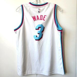 Miami Heat Dwayne Wade Youth Large (14-16) Vice City Edition Basketball Jersey